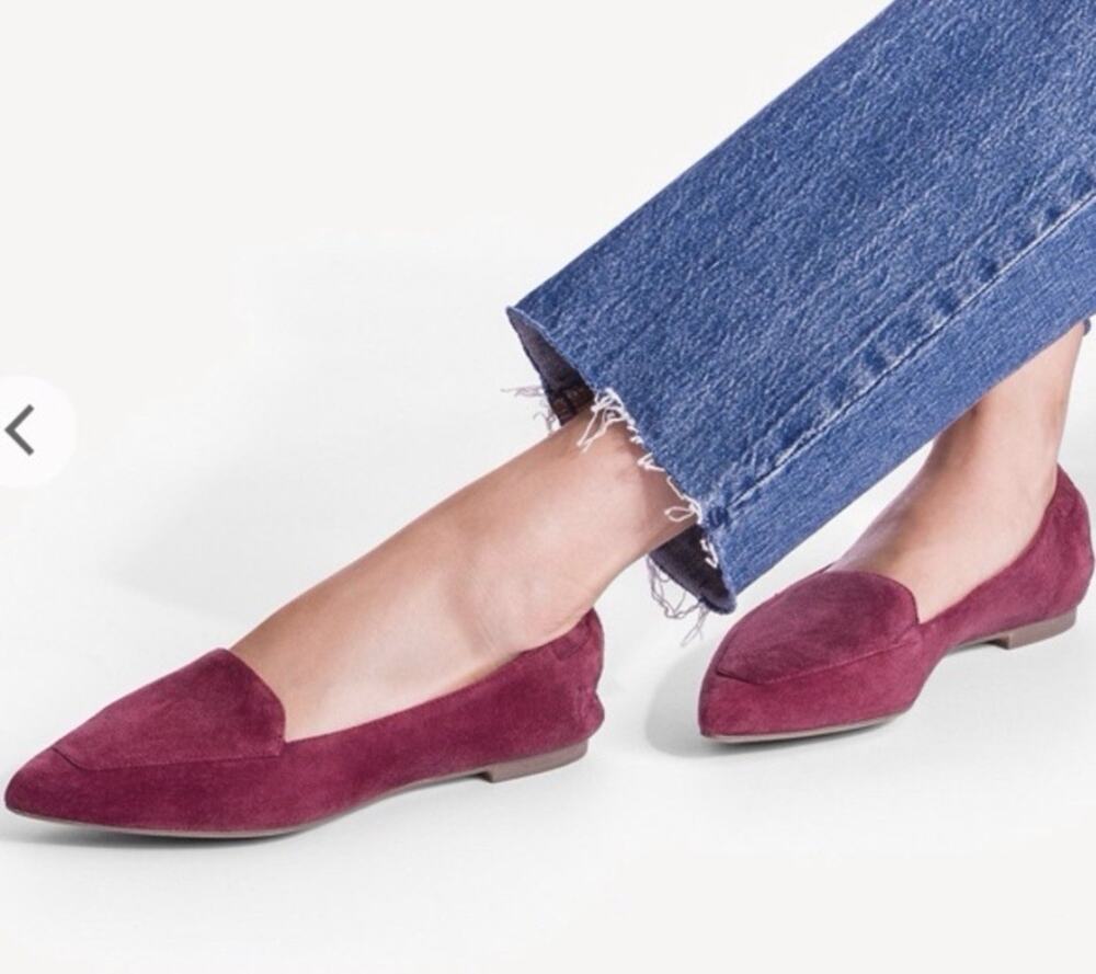Hush Puppies Women’s Shoes Hazel Pointe Flat Women Raspberry Pink Size 9.5